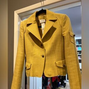 Akris Punto Yellow Women's Jacket size 4